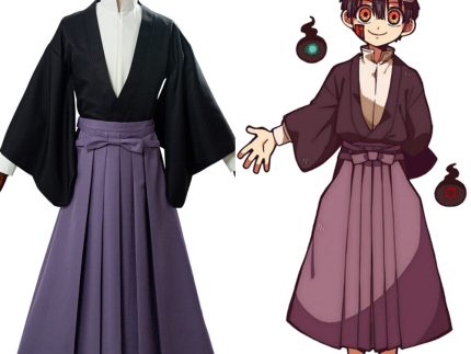 Toilet-Bound Hanako-kun Samurai Kimono Set Tsukasa Yugi Hakama Pants Kendo Cosplay Costume