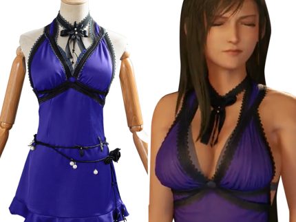 Tifa Lockhart Game Final Fantasy VII Remake Dress Cosplay Costume