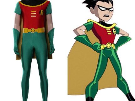 Teen Titans Robin Halloween Carnival Costume Cosplay Costume Jumpsuit Outfits