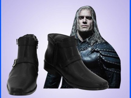 The Witcher Geralt of Rivia Cosplay Shoes Boots Halloween Costumes Accessory Custom Made