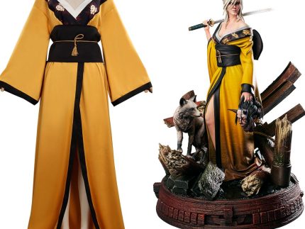The Witcher 3: Wild Hunt  Ciri Halloween Carnival Suit Cosplay Costume Kimono Outfits