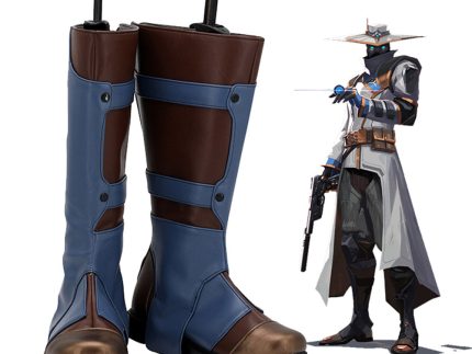 Valorant Cypher Cosplay Shoes Boots Halloween Costumes Accessory Custom Made