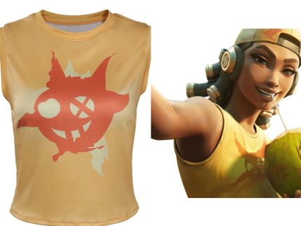 Valorant Raze Cosplay Costume T-shirt Hat Cap Outfits Halloween Carnival Suit