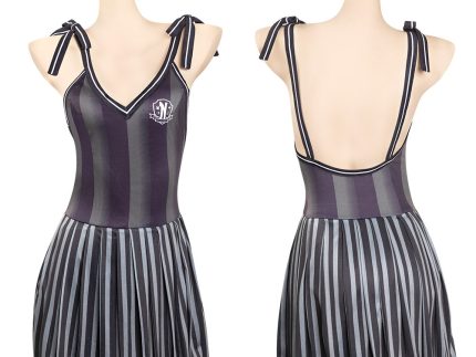 Wednesday - Addams Wednesday Cosplay Costume  Swimsuit Outfits Halloween Carnival Party Suit